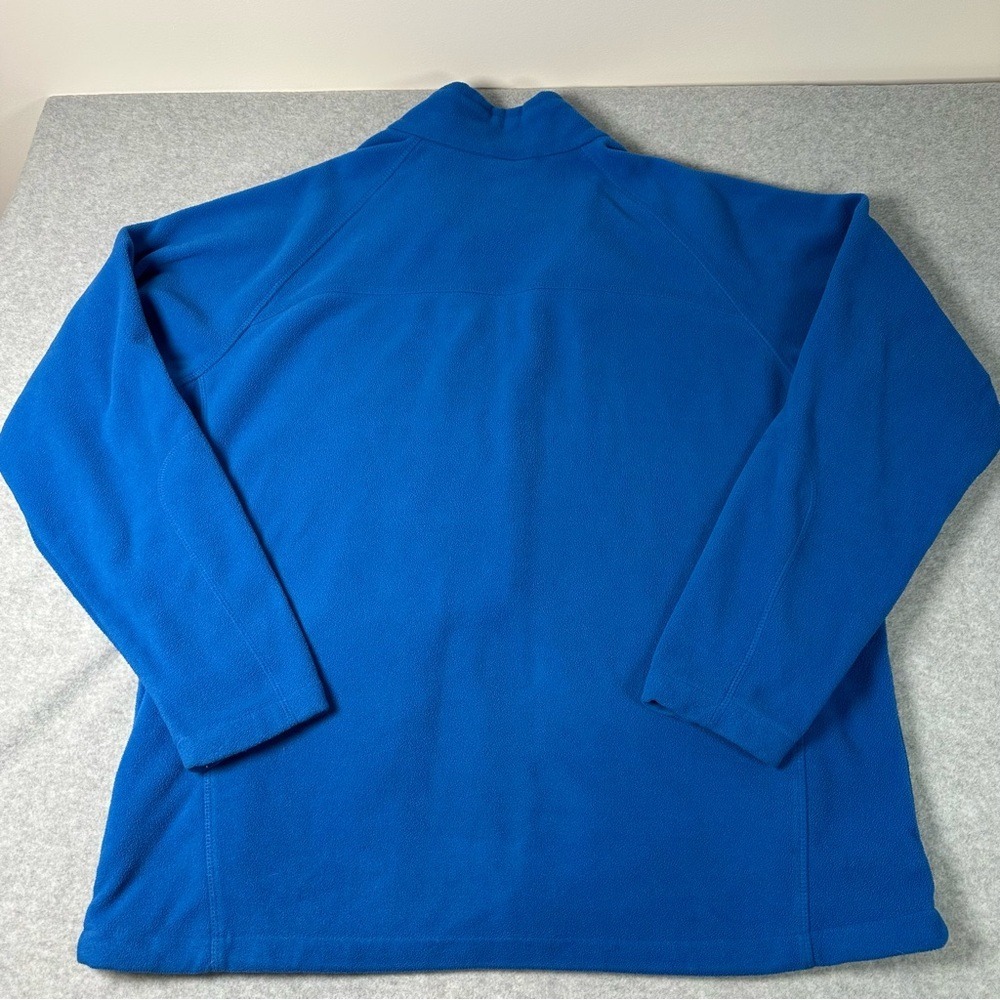 Columbia Mens Fast Trek II Full Zip‎ Fleece Jacket Blue XL Grey Chest Pocket - Picture 5 of 5